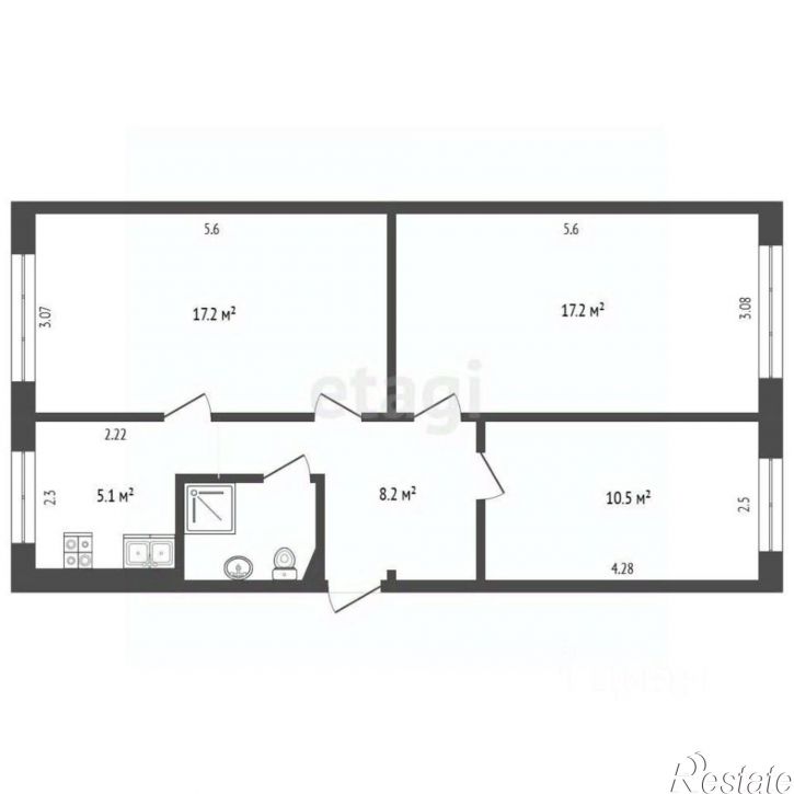 3-комн квартира пр-кт Ломоносова, 222,  д. 222