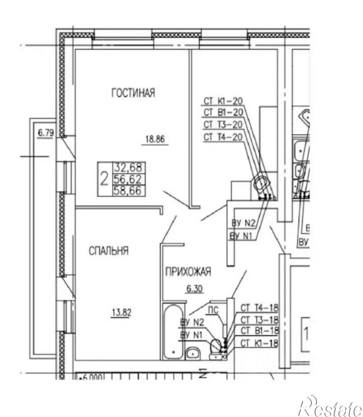 2-комн квартира ул Карпогорская, 12 1,  д. 12 1,  к. 1