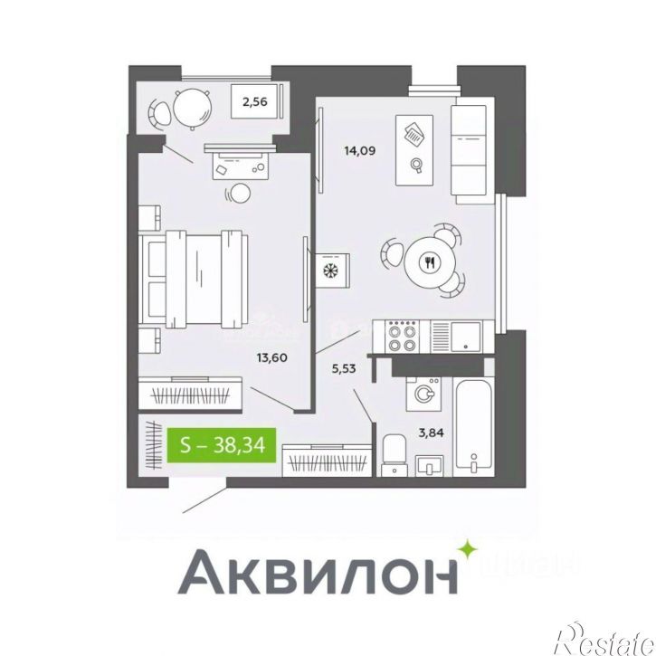 1-комн квартира проспект Обводный Канал, 44,  д. 44