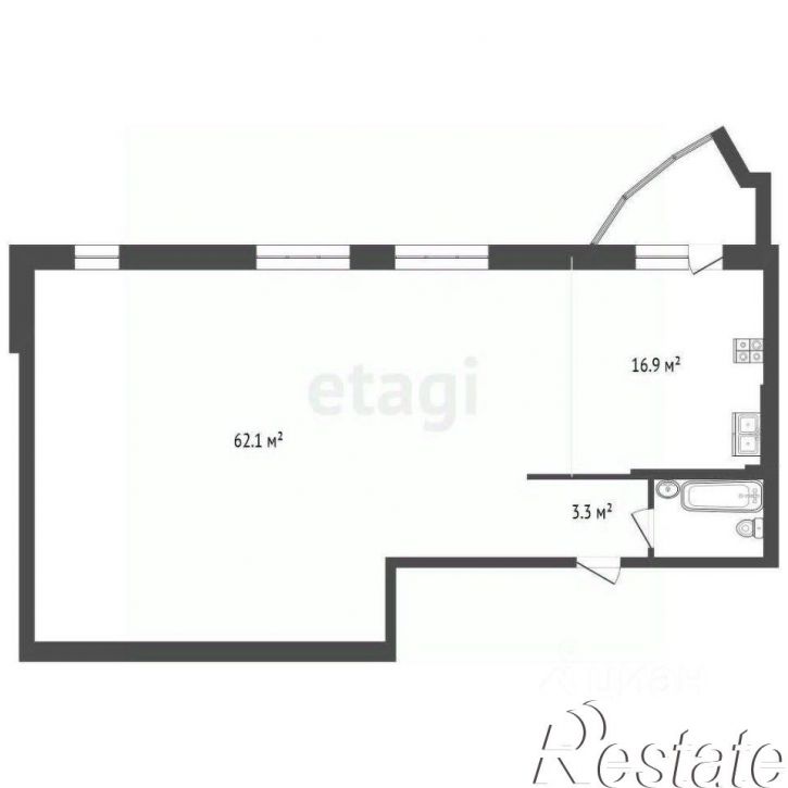 1-комн квартира Троицкий проспект, 12,  д. 12
