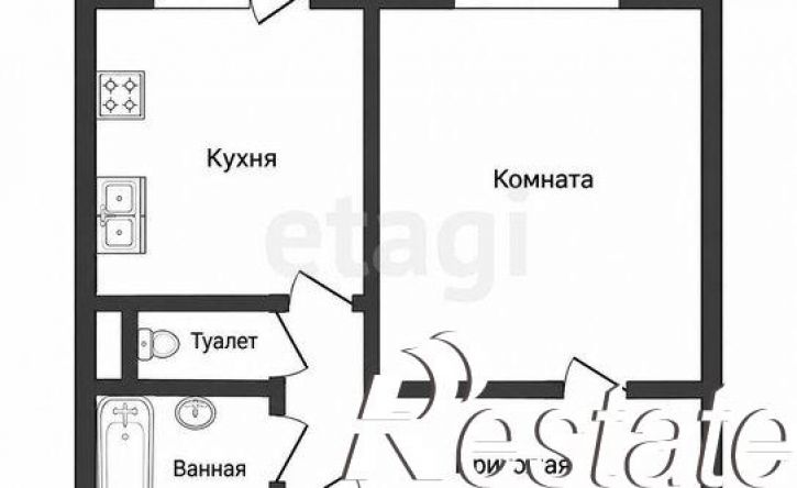1-комн квартира улица Выучейского, 32,  д. 32