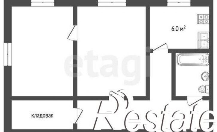 2-комн квартира Воскресенская улица, 85 к1,  д. 85 к1