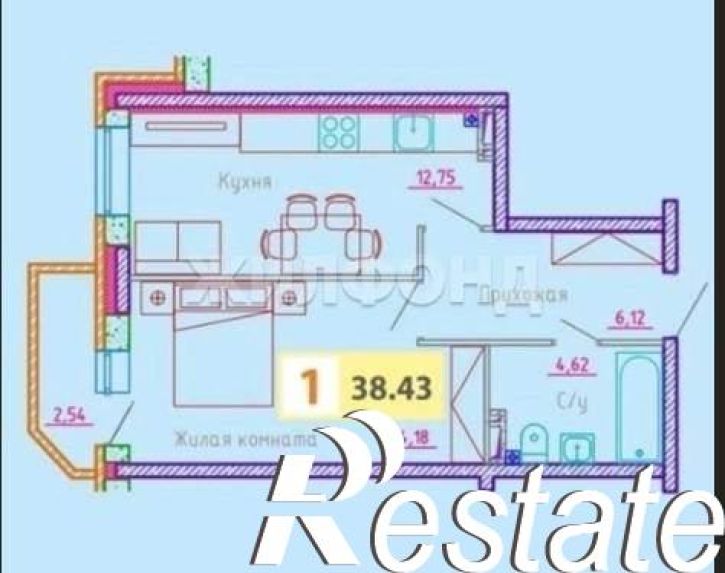 2-комн квартира Гайдара ул., д.57к1